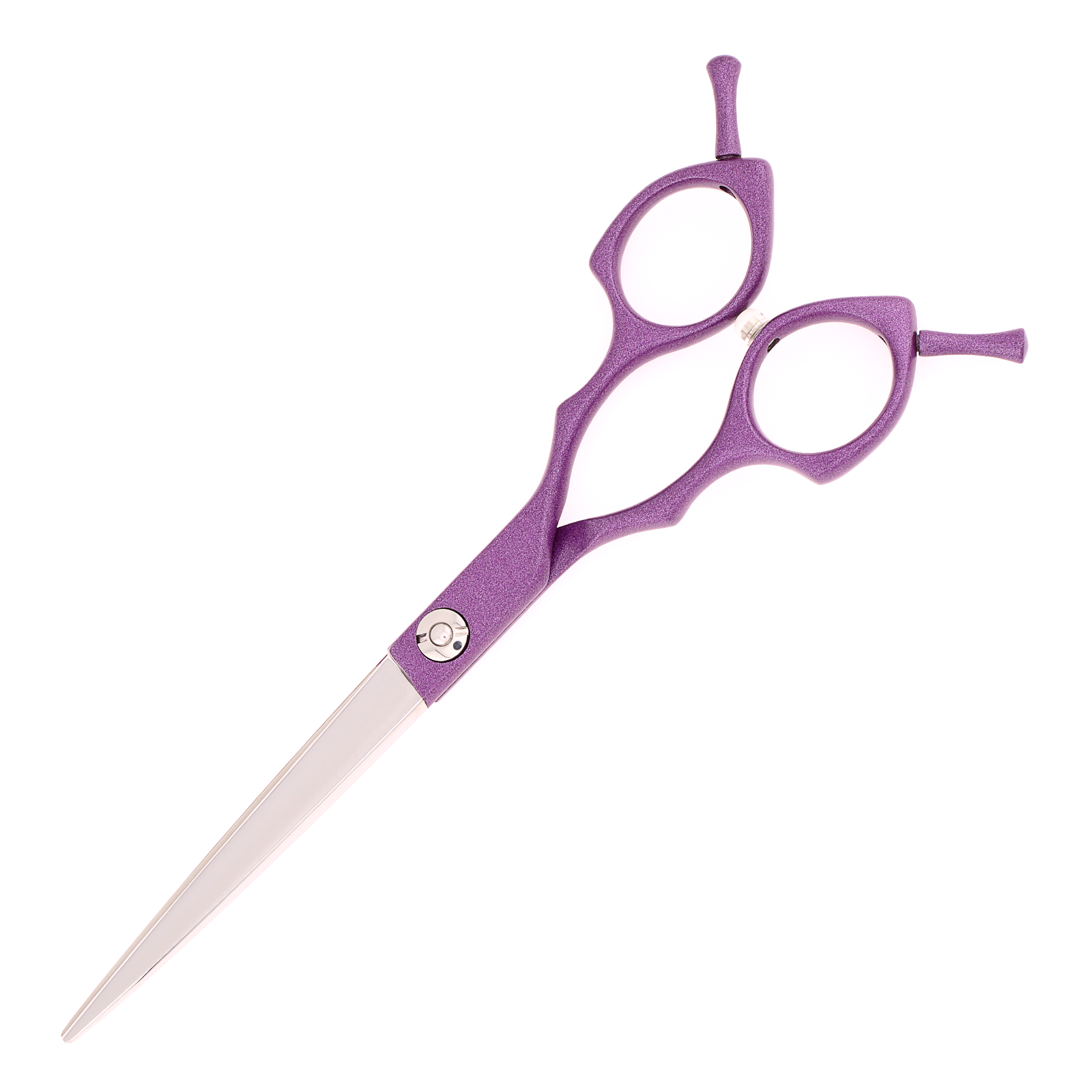 Titan Shears - Straight Purple Aluminum 440C Convex RH STR 6.5" image 1